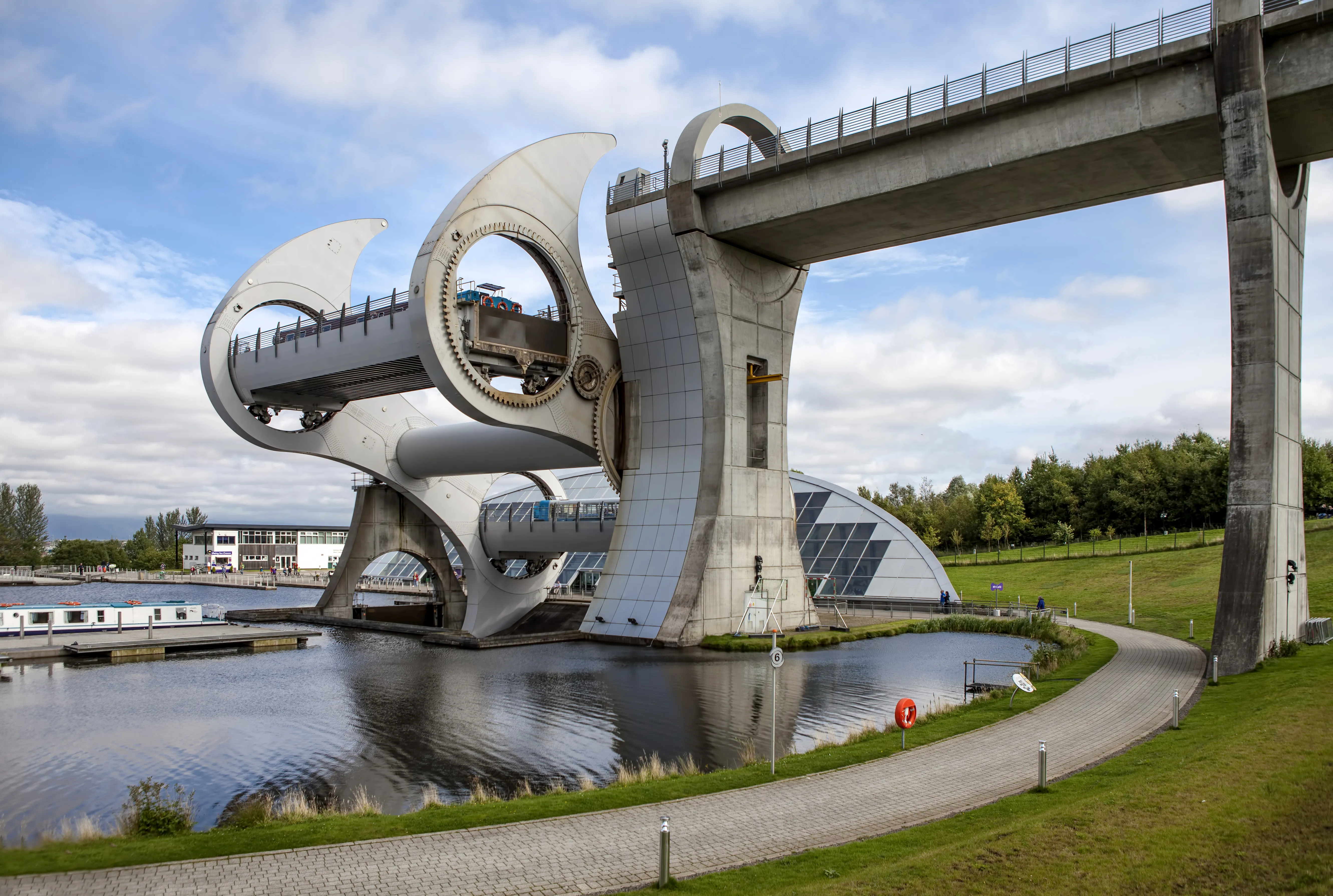 La roue de Falkirk en Ecosse 