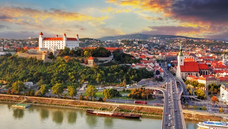Vue d'ensemble sur la ville de Bratislava