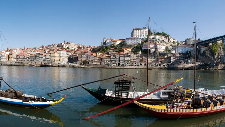 Vue du port sur Porto 