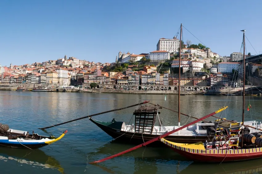 Vue du port sur Porto 