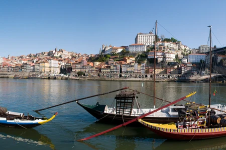 Vue du port sur Porto 