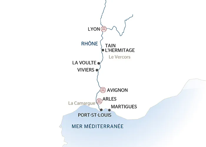 Carte Fluviale Rhône - LMX