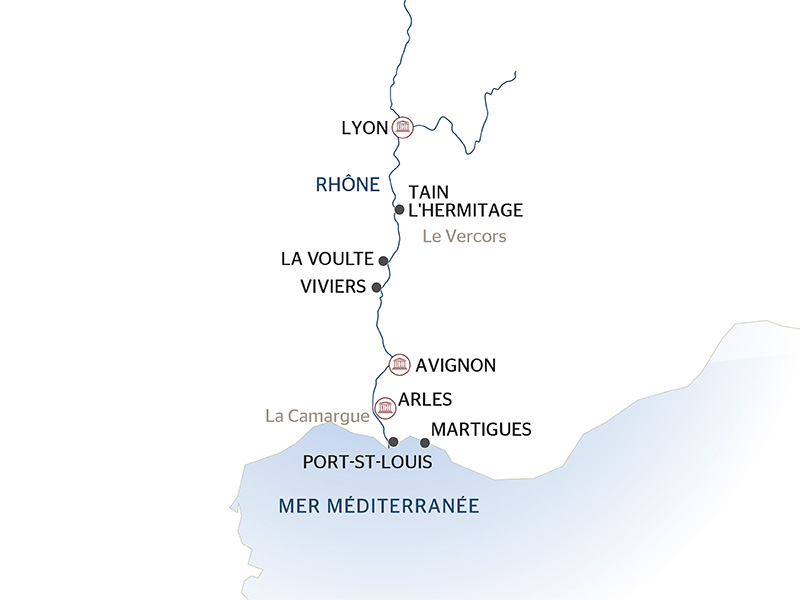 Carte Fluviale Rhône - LMX