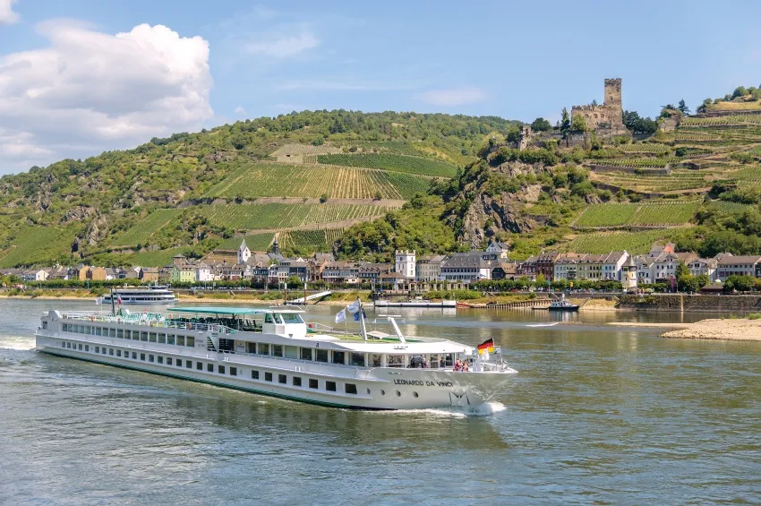 Le MS Léonard de Vinci sur le Rhin