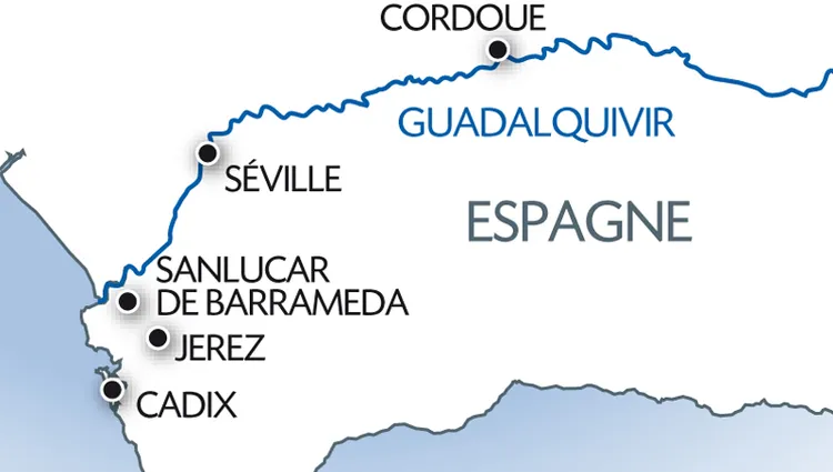 Carte Fluviale Guadalquivir - NAA