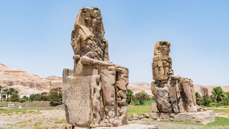 Les colosses de Memnon à Louxor 