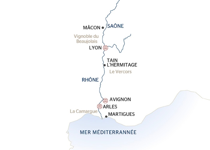 Carte Fluviale Rhône - LMM