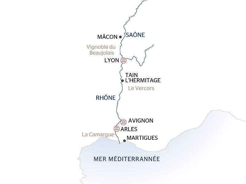 Carte Fluviale Rhône - LMM