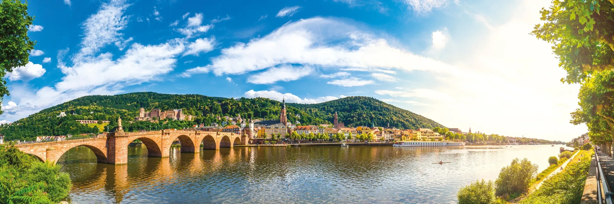 Les rives du Neckar de Heidelberg 