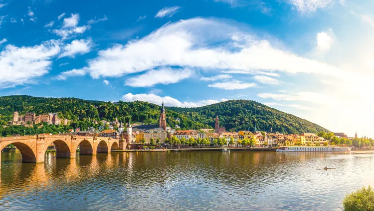 Les rives du Neckar de Heidelberg 