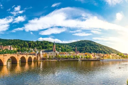 Les rives du Neckar de Heidelberg 