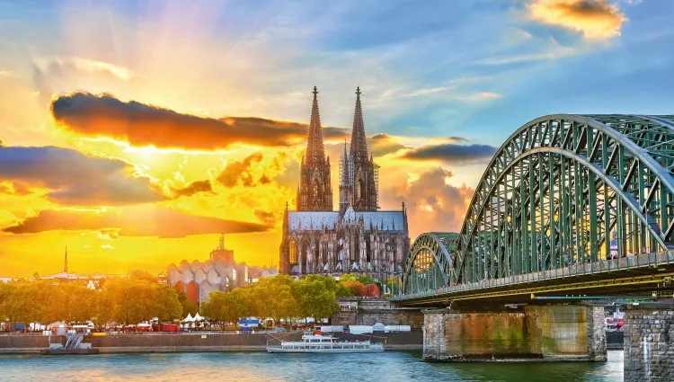 paysage coloré de Cologne 