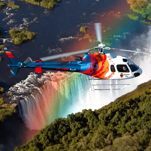 Survol en hélicoptère des chutes Victoria