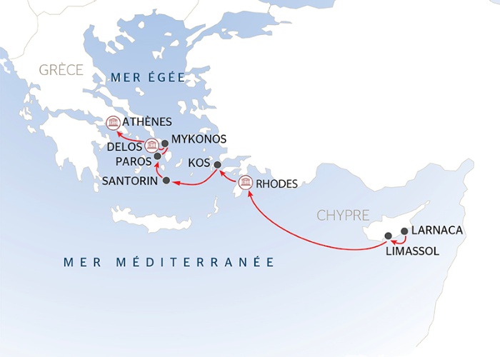 Carte maritime Mer Méditerranée Egée - LAP PP