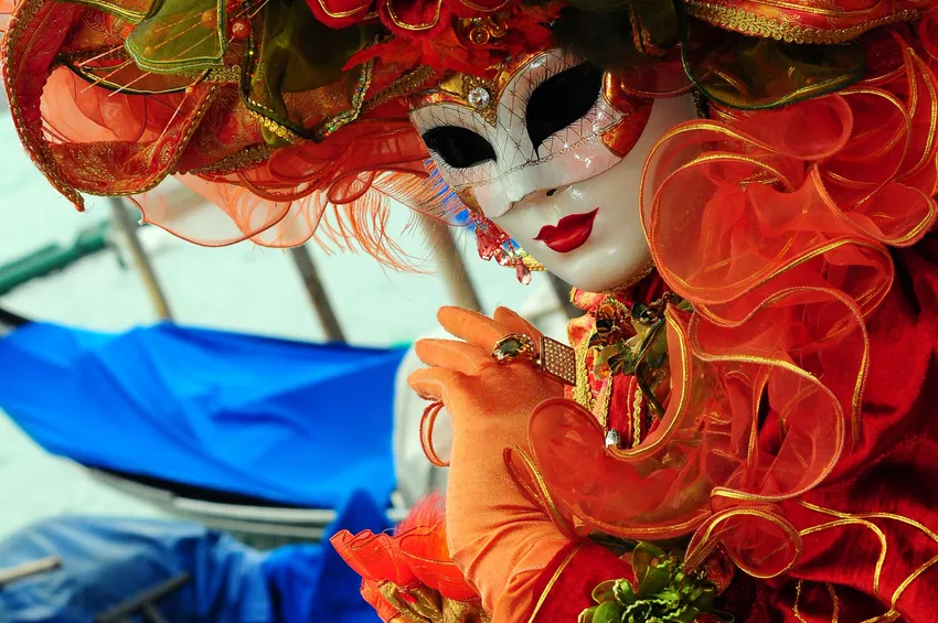 Costume traditionnel au carnaval de Venise 