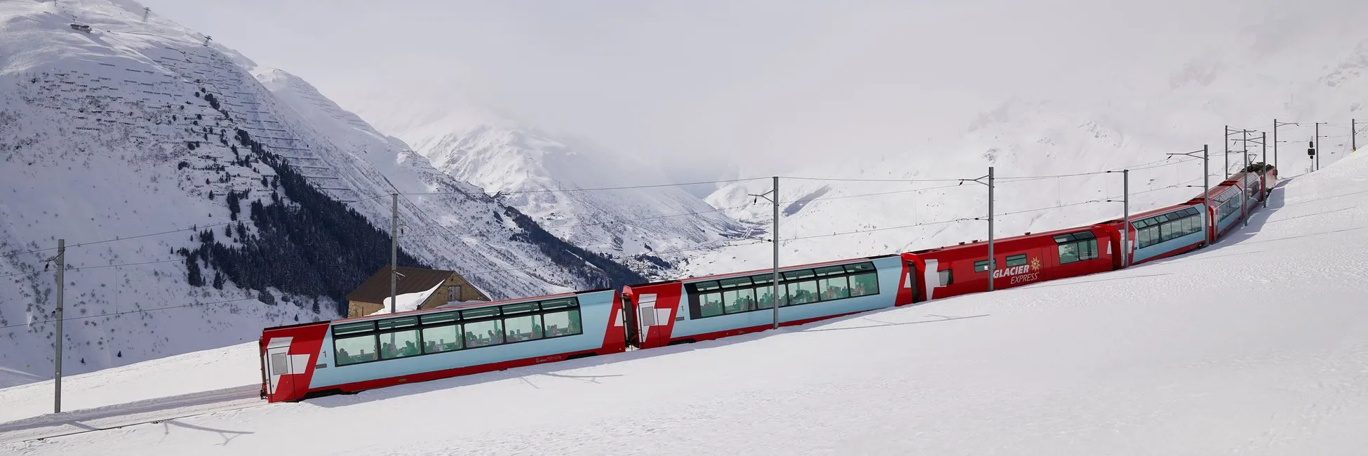 Le glacier express en hiver 