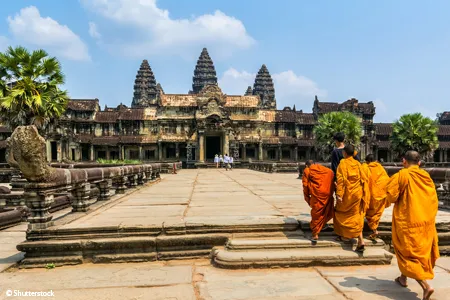Moines temples d'Angkor Wat