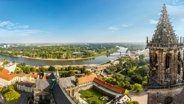 Vue en hauteur de Magdebourg 