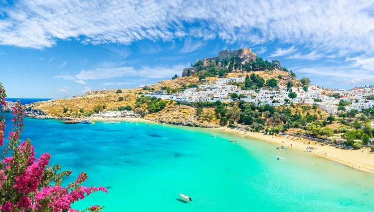 Magnifique paysage de Rhodes 