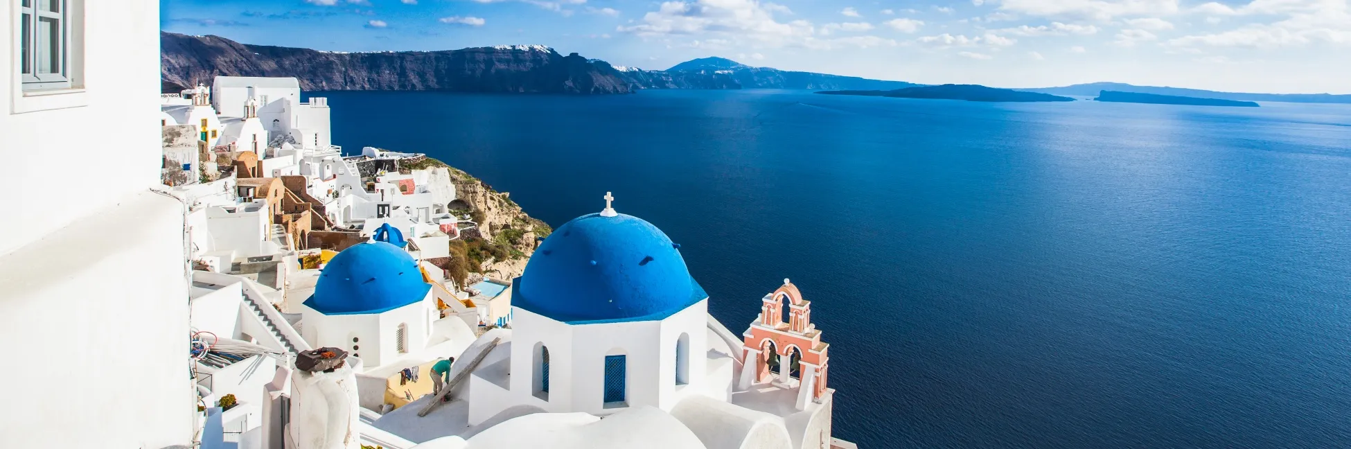 Vue sur Santorin en Grèce 