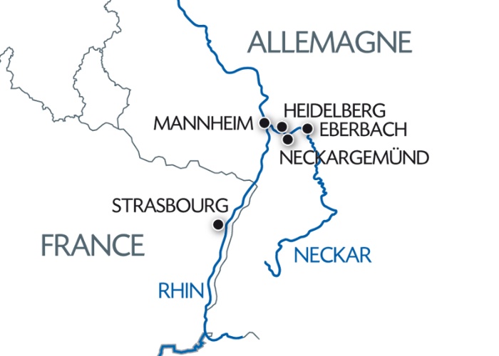 Carte Fluviale Rhin - MON