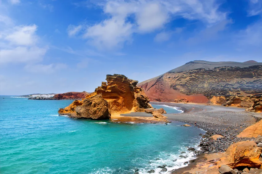 Plage de Lanzarote îles Canaries 