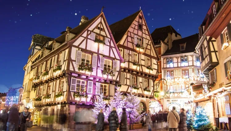 L'hiver dans la ville alsacienne de Colmar