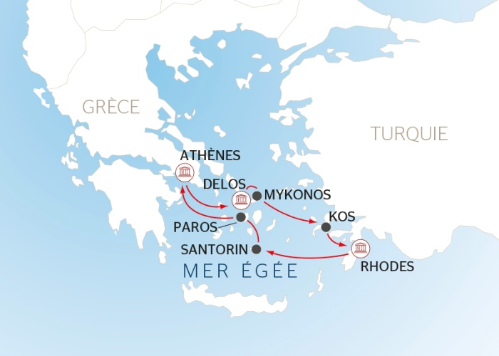 Carte Maritime Mer Egée les Cyclades - ANA PP 