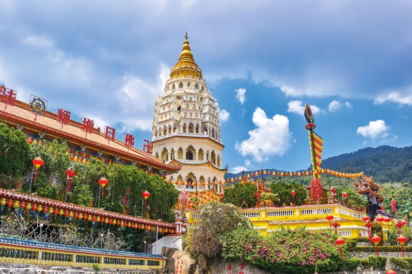 Le coloré monastère de Penang en Thaïlande 