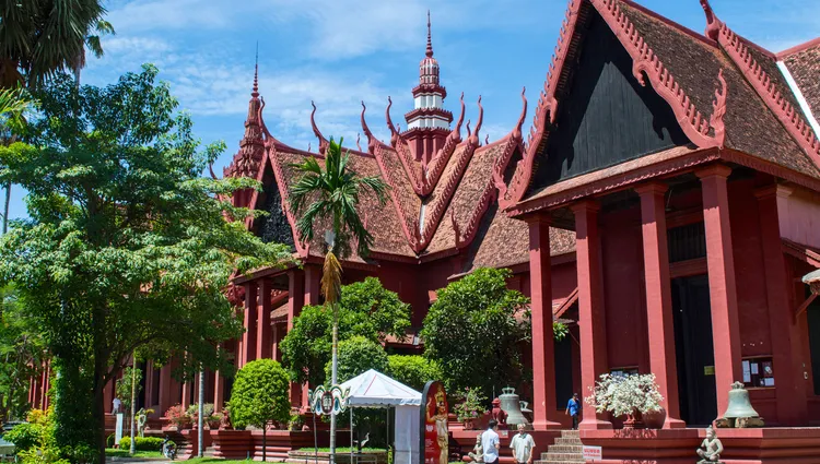 Vue sur le musée national de Phnom Penh 