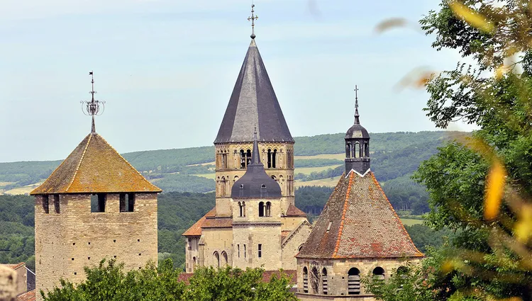 Toits de l'abbaye de Cluny 