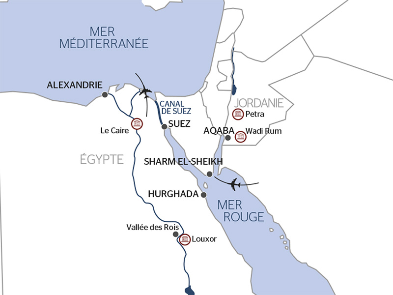 The Wonders Of The Red Sea Egypt And Jordan With A Passage Through The Suez Canal Port To Port Cruise Croisieurope Cruises