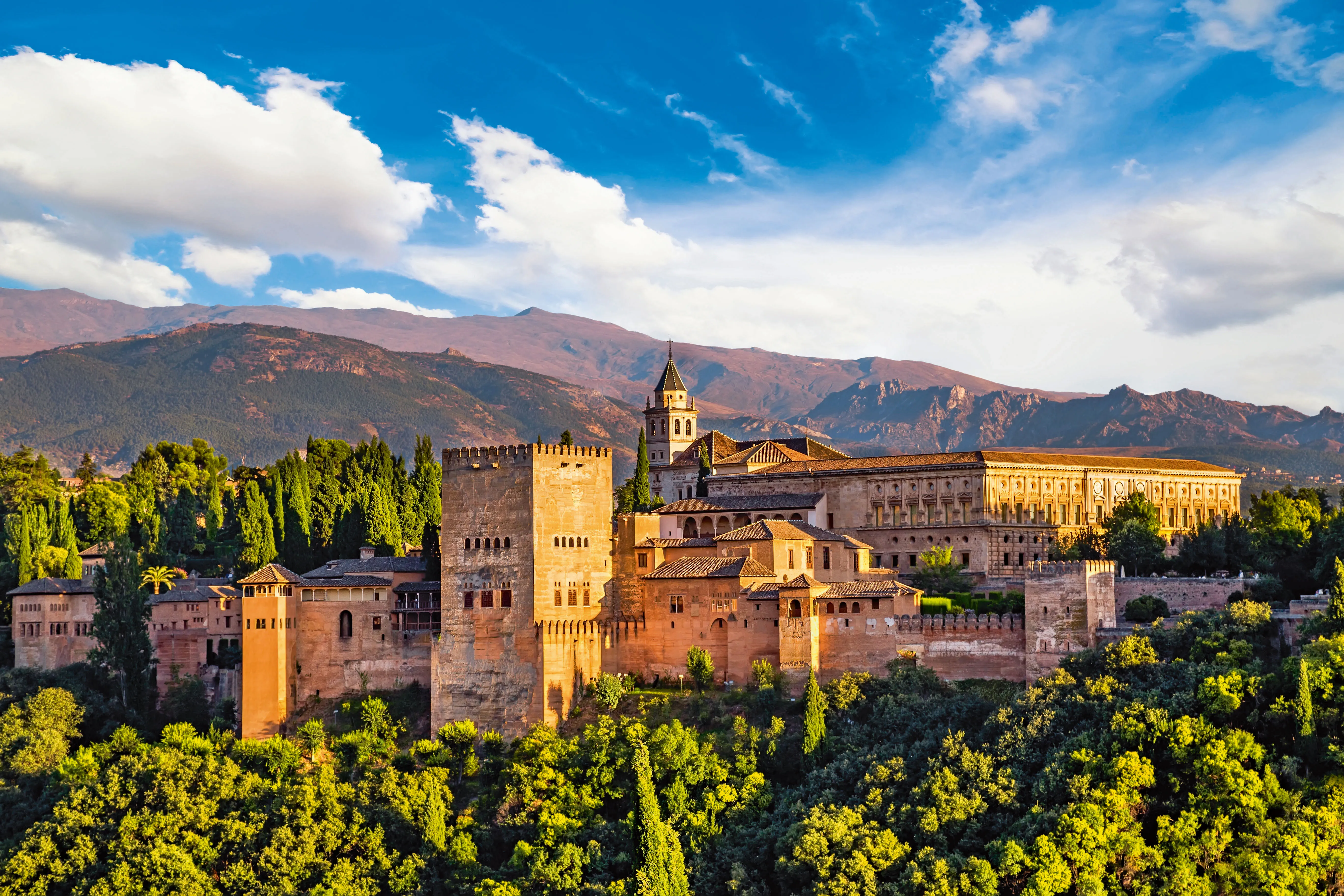 Альгамбра испания. Granada. Кордова и Гранада. Alhambra Palace and Fortress Spain. Южная Европа фото.