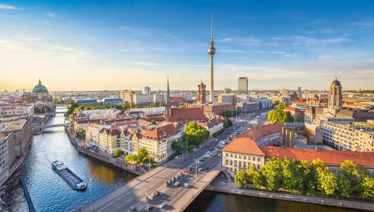 La ville de Berlin vue du ciel 