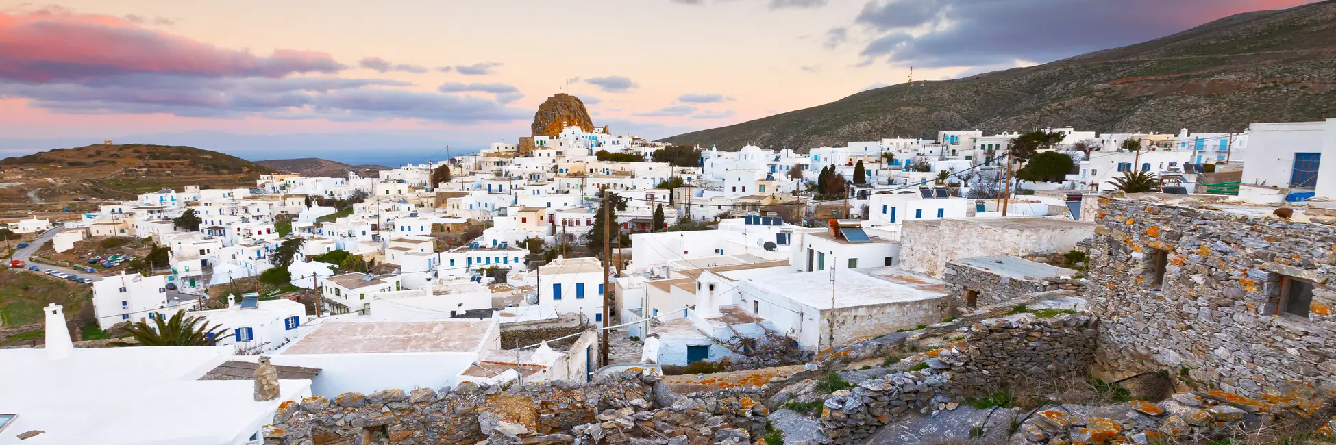 L'île blanche d'Amorgos en Grèce 