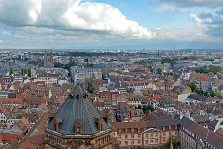 View of Strasbourg from the rig of the cathedral of Our Lady
