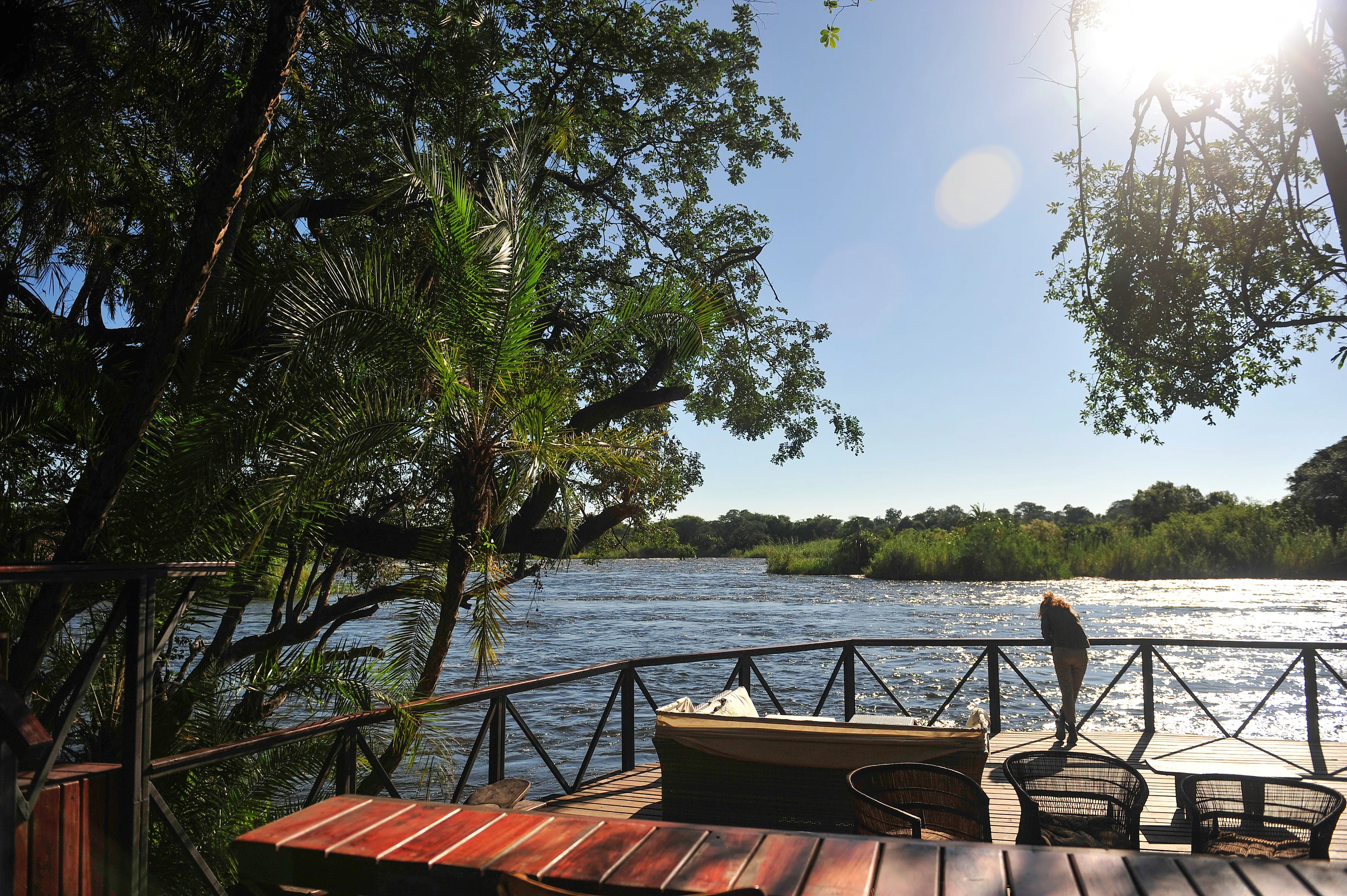 Private terrace of the lodge