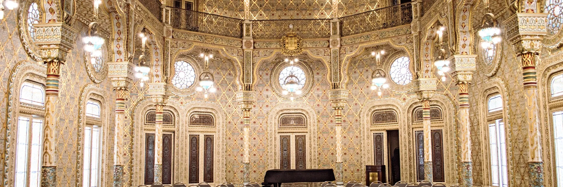 Intérieur du palais de la bourse à Porto 