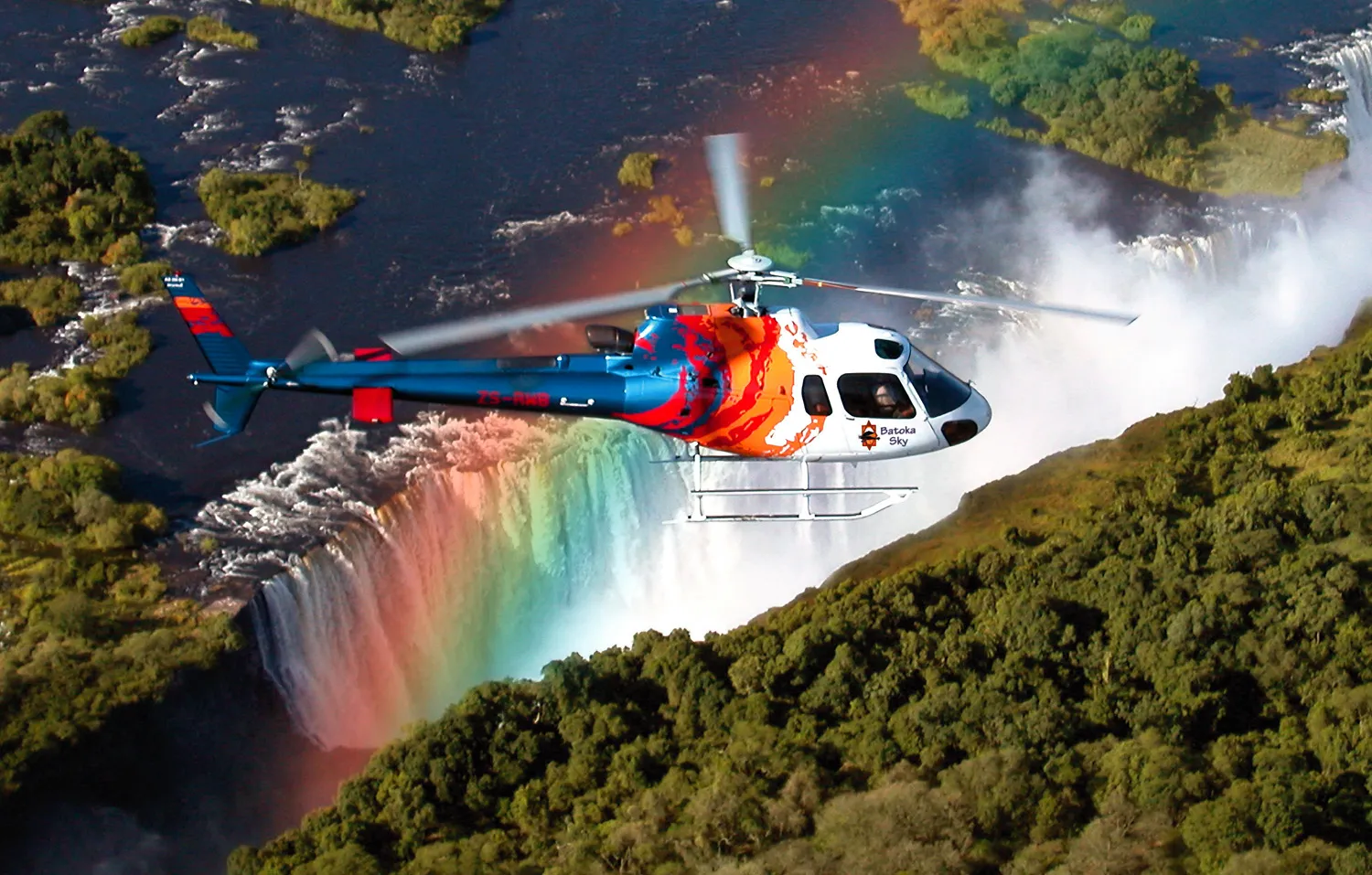 Tour en hélicoptère au dessus des Chutes Victoria 