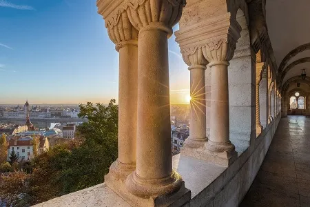 Vue en hauteur de Budapest 