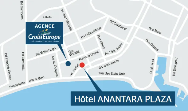 Carte hôtel Anantara Plaza 
