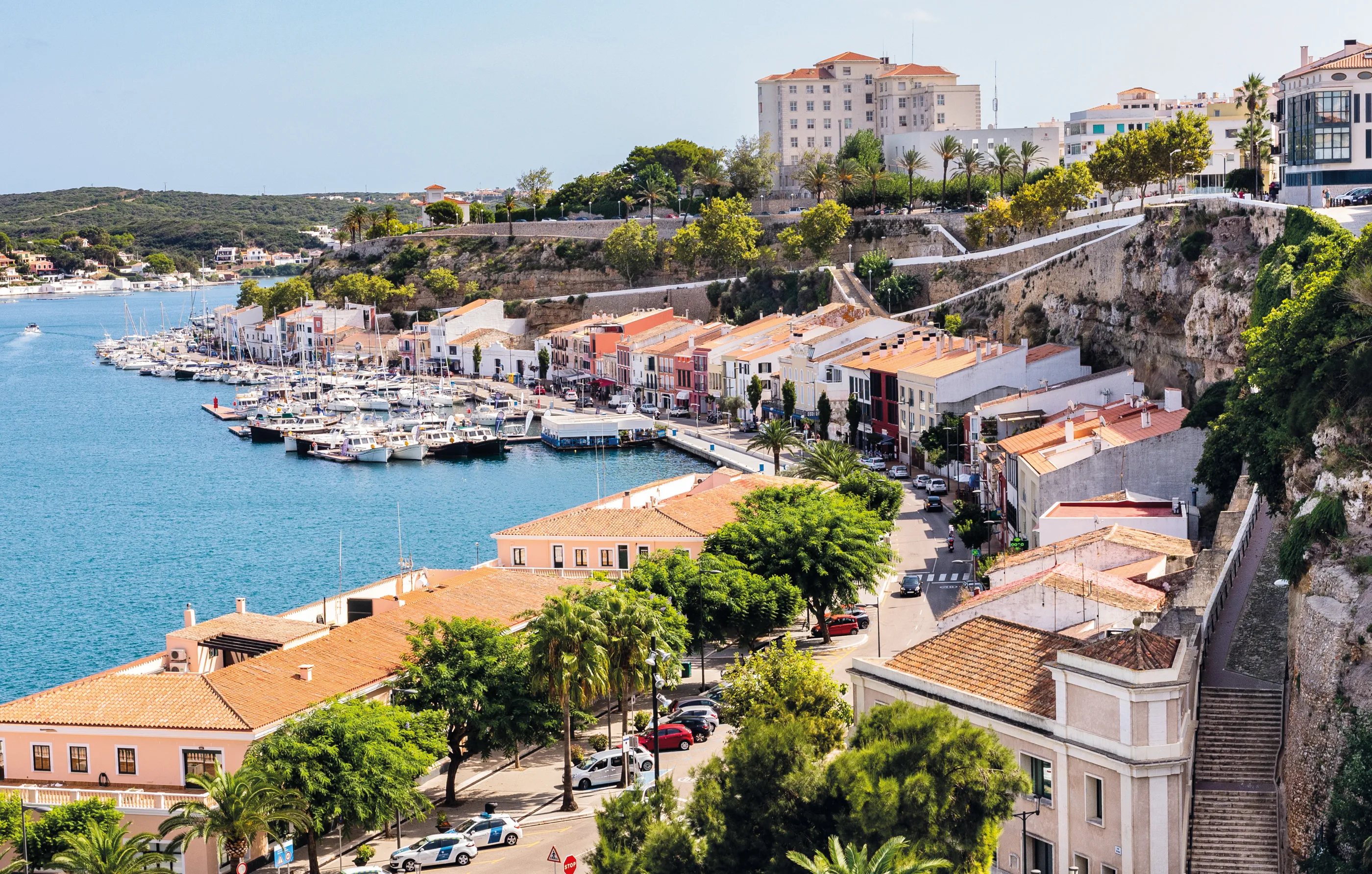 Vue sur le port de Mahon 