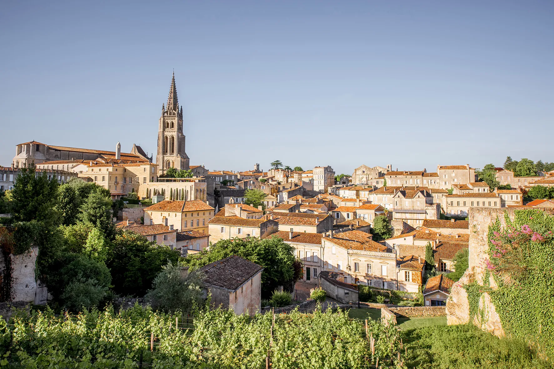 Vue sur la ville Saint-Emilion 