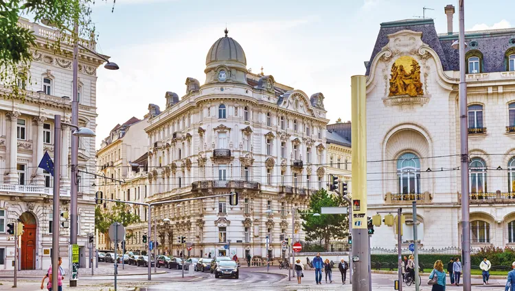 Les immeubles typique de Vienne 