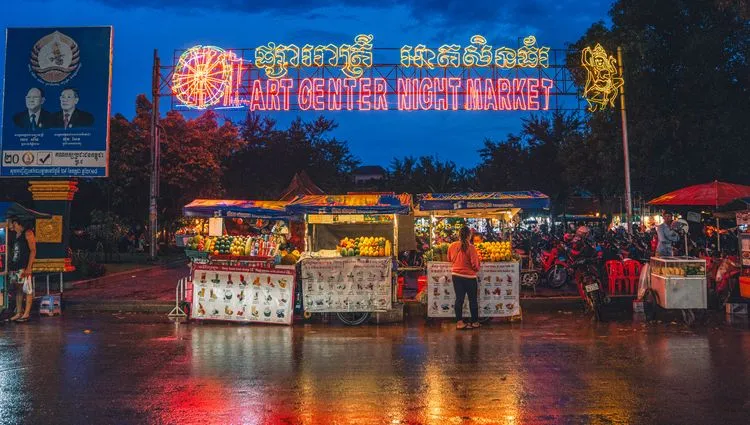 Marché nocturne de Siem Reap 