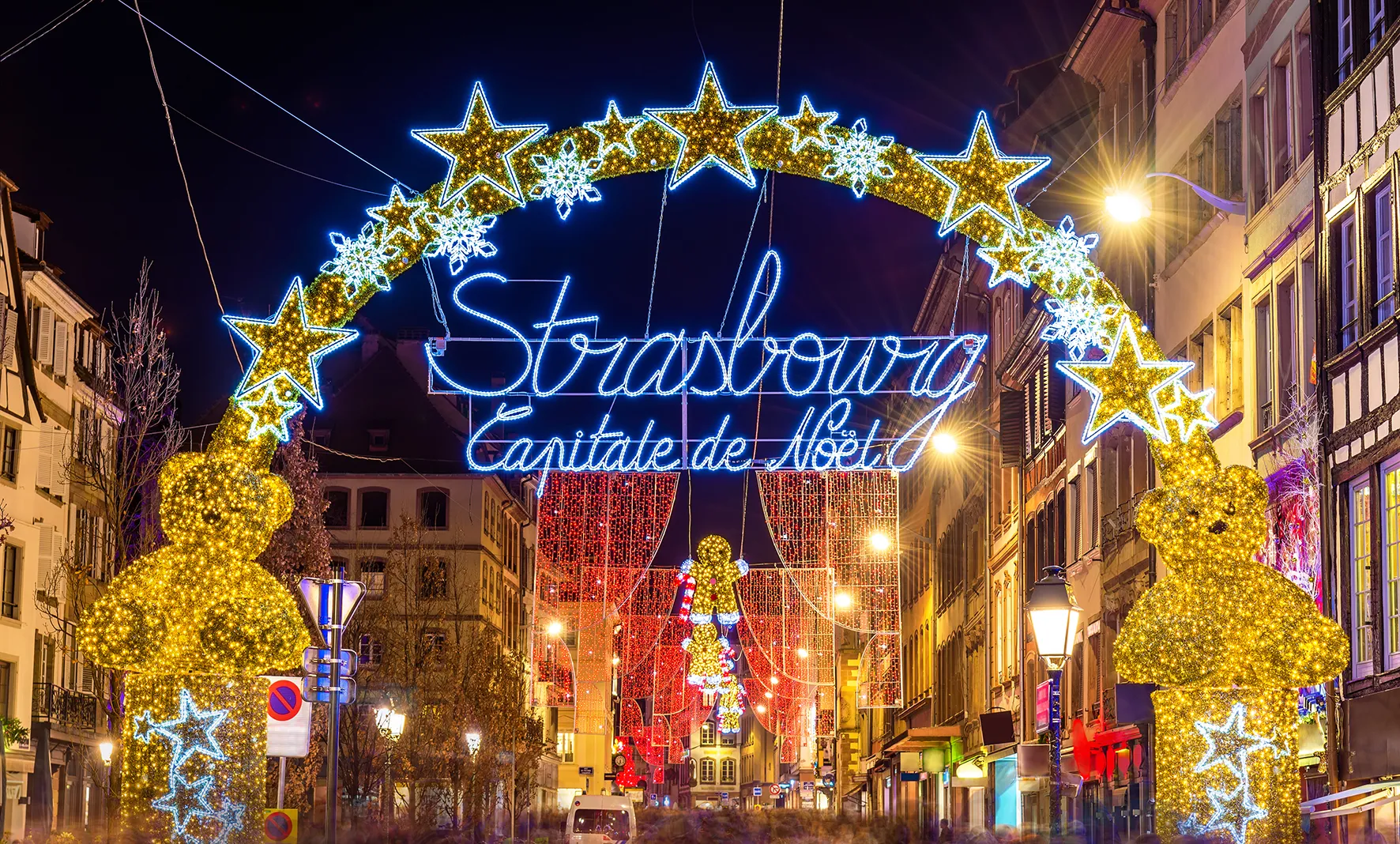 L'entrée de Strasbourg la Capitale de Noël 