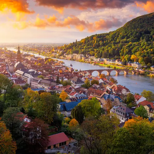 Vue aérienne d'Heidelberg 
