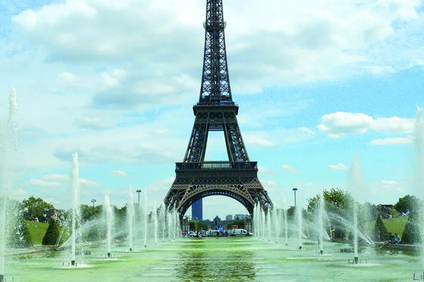 The Eiffel tower in Paris