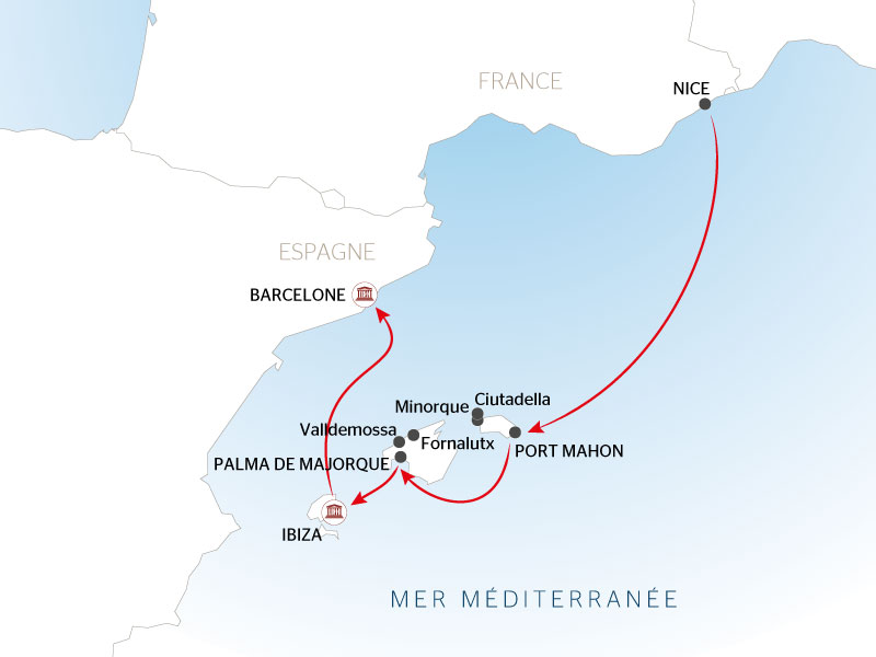 Carte Maritime Mer Baleares - NCB_PP