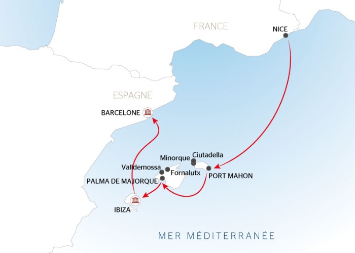 Carte Maritime Mer Baleares - NCB_PP
